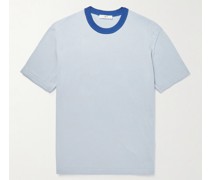 T-Shirt aus Strick aus einer Baumwoll-Seidenmischung