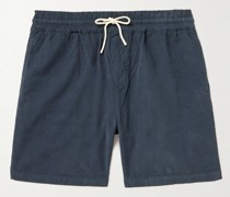 Shorts aus Baumwollcord mit Kordelzugbund