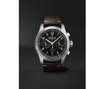 ALT1-C Griffon Automatic Chronograph 43 mm Uhr aus Edelstahl mit Lederarmband, Ref.-Nr. ALT1-C-GRIFFON-R-S
