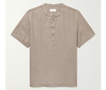 Henley Shirt aus Leinen
