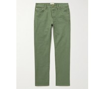 Gerade geschnittene Hose aus Baumwoll-Canvas