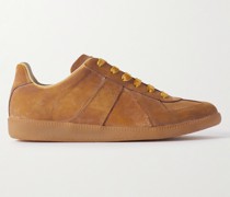 Replica Sneakers aus Veloursleder mit Distressed-Details