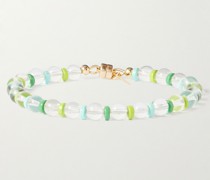 Camille vergoldetes Armband mit Quarz und Emaille