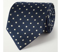 Pickwick Krawatte aus Seiden-Jacquard mit Punkten, 8,5 cm