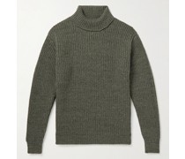 Ribbed Wool and Cashmere-Blend Rollneck Sweater
