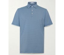 Hales Striped Tech-Jersey Golf Polo Shirt