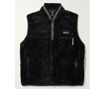 Weste aus Fleece mit Logoapplikation
