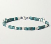 Lazuli Armband mit Zierperlen aus Türkis und Details aus Sterlingsilber