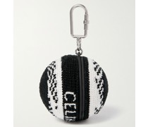 Logo-Jacquard Crocheted AirPods Case