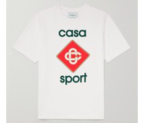 Casa Sport T-Shirt aus Biobaumwoll-Jersey mit Print