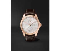 Supersonic Limited Edition Hand-Wound 43mm 18-Karat Rose Gold and Alligator Watch, Ref. No. SUPERSONIC/RG