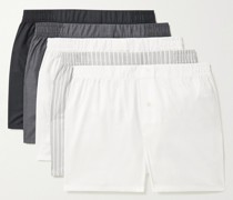 Set aus fünf Boxershorts aus Baumwoll-Jersey