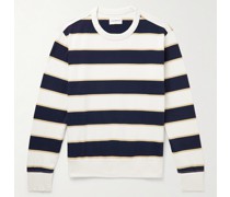 Sweatshirt aus Baumwoll-Jersey mit Streifen