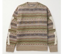 Pullover aus einer Wollmischung mit Fair-Isle-Muster