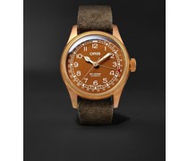 Big Crown Pointer Date Automatic 40 mm Uhr aus Edelstahl mit Velourslederarmband, Ref.-Nr. 01 754 7741 3166-07 5 20 74