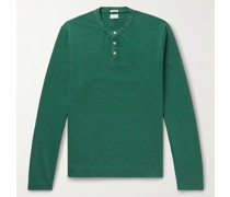 Watercolour Henley Shirt aus Baumwoll-Jersey