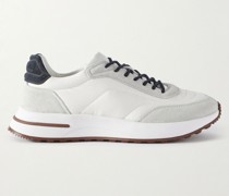 Weekend Walk Sneakers aus Shell mit Velourslederbesätzen