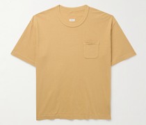 Jumbo T-Shirt aus Jersey aus einer Baumwollmischung in Stückfärbung