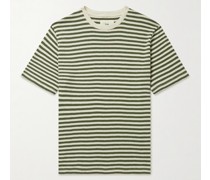 Striped Slub Cotton T-Shirt