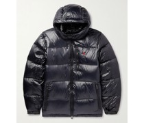 Daunenjacke aus gestepptem Shell