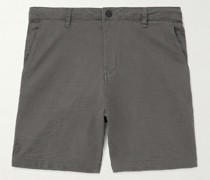 Traveler gerade geschnittene Bermudashorts aus einer Leinenmischung