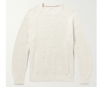 Ribbed Cotton and Linen-Blend Sweater
