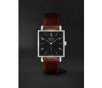 Tetra Neomatik 39 Automatic 46 mm Uhr aus Edelstahl mit Lederarmband, Ref.-Nr. 421.S4