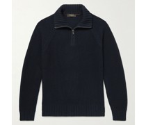 Roadster Mezzocollo Pullover aus Kaschmir mit kurzem Reißverschluss