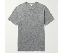 Schmal geschnittenes T-Shirt aus Leinen