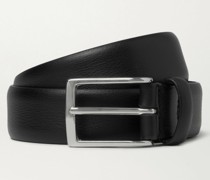 3cm Black Leather Belt