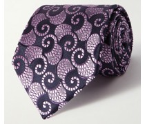 Krawatte aus Seiden-Jacquard mit Paisley-Print