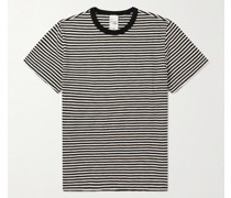 Roy T-Shirt aus gestreiftem Flammgarn-Jersey aus Baumwolle