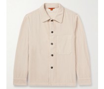 Hemdjacke aus Baumwollcord in Stückfärbung