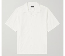 Hemd aus Baumwoll-Jacquard mit Reverskragen