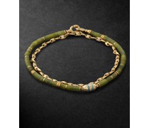Cherish Armband aus Gold mit Jade, Emaille und Diamanten