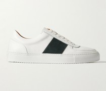 Larry Sneakers aus genarbtem Leder und Veloursleder