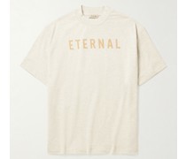 Eternal T-Shirt aus Baumwoll-Jersey mit Logoflockdruck
