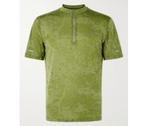 METARUN® Oberteil aus Stretch-Jersey mit Print und kurzem Reißverschluss