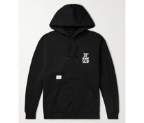 Hoodie aus Baumwollfleece mit Logoprint