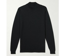 Harcourt schmal geschnittener Pullover aus Merinowolle mit Stehkragen