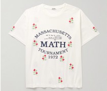 Tournament T-Shirt aus Baumwoll-Jersey mit Print und Stickereien