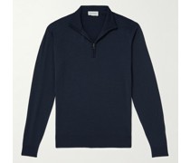 Barrow Pullover aus Merinowolle mit kurzem Reißverschluss