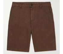 Crown 1196 gerade geschnittene Shorts aus Leinen