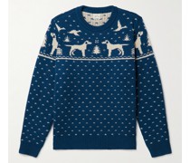 Pullover aus Wolle mit Intarsienmuster