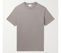 T-Shirt aus Pima-Baumwoll-Jersey mit Logostickerei
