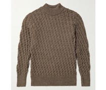 Stark schmal geschnittener Pullover aus Schurwolle