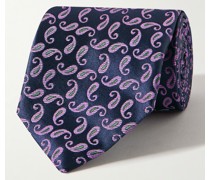 Krawatte aus Seiden-Jacquard mit Paisley-Muster, 8,5 cm