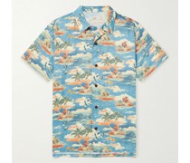 Arvid Hemd aus Tencel™ Lyocell mit Print und wandelbarem Kragen