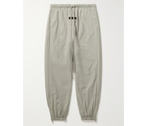 Schmal zulaufende Jogginghose aus einer Nylon-Mischung mit Logoapplikation