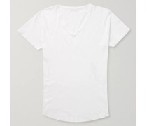 OB-V T-Shirt aus Baumwoll-Jersey mit schmaler Passform